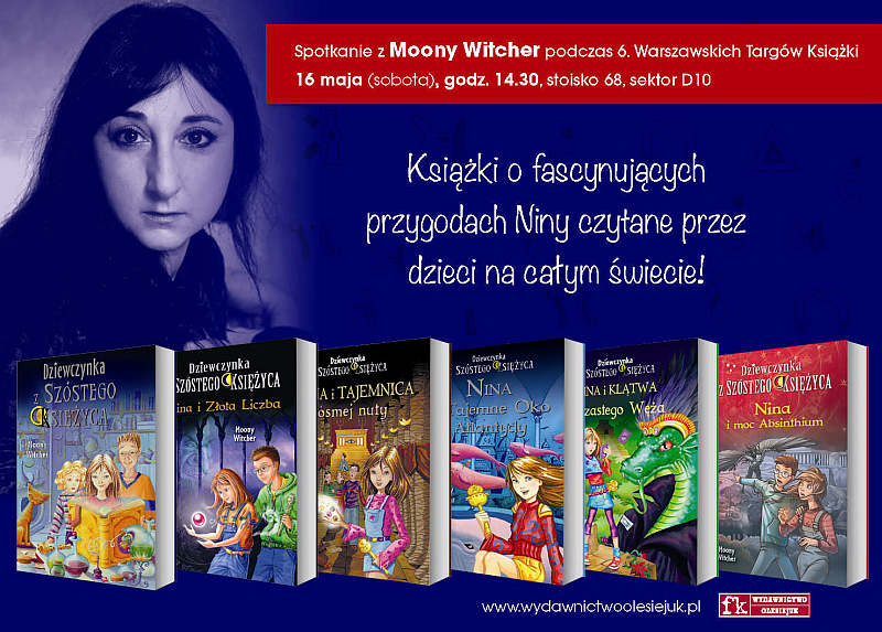 Na Warszawskich Targach Książki odbędzie się spotkanie z Moony Witcher