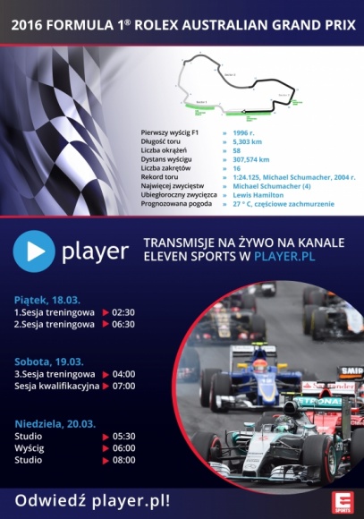 Formuła 1® na żywo wraz ze światem F1®od kuchni tylko w player.pl!