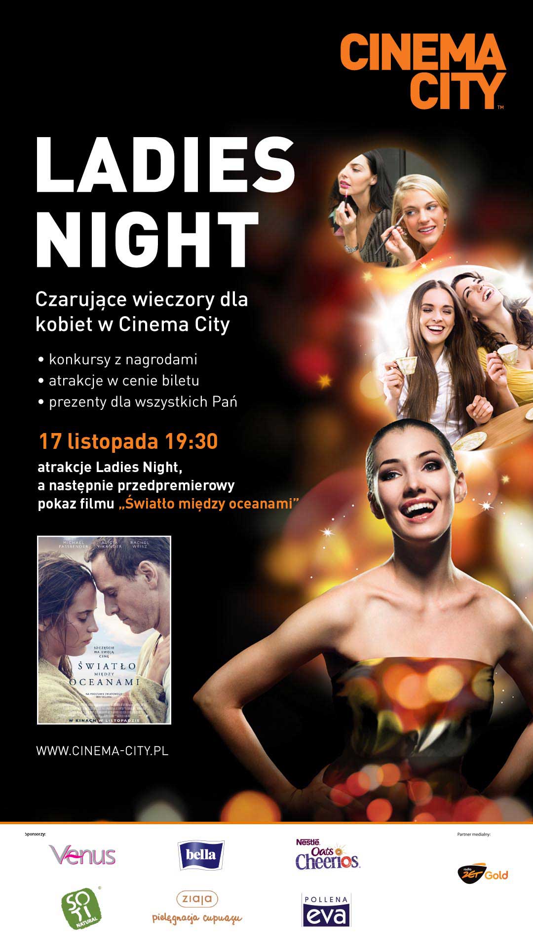 Światło między oceanami podczas Ladies Night w Cinema City