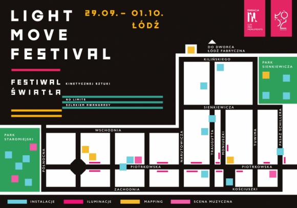 Rekordowa ilość atrakcji w 7. edycji Light Move Festival Sztuka, LIFESTYLE - Już za sześć tygodni centrum Łodzi rozświetli kolejna edycja Light.Move.Festival. Przez wzgląd na pogodę termin festiwalu nieco przesunięto. Siódma edycja rozpocznie się w piątek 29 września, a zakończy w niedzielę 1 października.