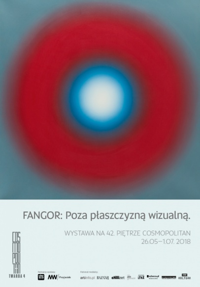 Światło, kolor i przestrzeń obrazów Wojciecha Fangora na 42 piętrze Cosmopolitan Sztuka, LIFESTYLE - Obrazy – ikony jednego z najbardziej rozpoznawalnych na świecie polskich artystów, Wojciecha Fangora, zostaną zaprezentowane w przestrzeni 42 piętra apartamentowca Cosmopolitan. Wystawę zatytułowano „FANGOR: Poza płaszczyzną wizualną”. Obrazy będzie można oglądać od 26 maja.