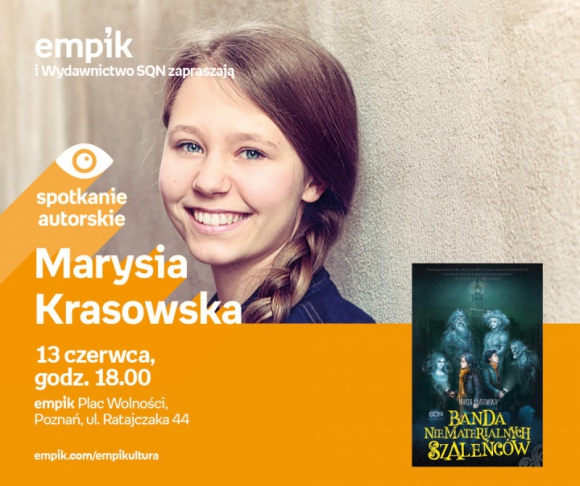 Spotkanie z Marią Krasowską w Poznaniu, 13.06 Książka, LIFESTYLE - Maria Krasowska 13 czerwca, godz. 18.00 empik Plac Wolności, Poznań, ul. Ratajczaka 44