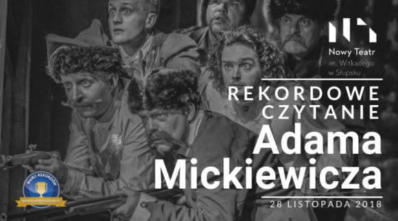 W Słupsku będą bić Rekord Polski w grupowym czytaniu Adama Mickiewicza