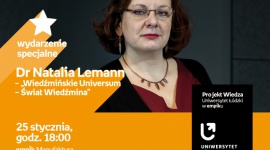 DR NATALIA LEMANN – "ŚWIAT WIEDŹMINA" – UNIWERSYTET ŁÓDZKI W EMPIKU