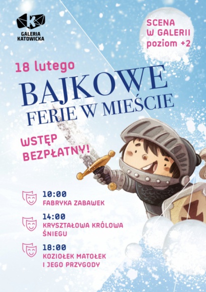Bajkowe Ferie w Mieście – spektakle w Galerii Katowickiej!