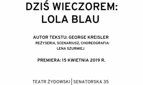 „Dziś wieczorem: Lola Blau” – premiera w Teatrze Żydowskim