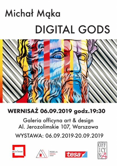 DIGITAL GODS - wystawa Michała Mąki Sztuka, LIFESTYLE - Jeżeli istnieje artysta, którego można bez wahania określić jako ikonę nowej sztuki, to jest nim na pewno Michał Mąka. Interdyscyplinarny, odkrywczy, umykający prostym klasyfikacjom. Talentem świata obywatel, a sercem wierny Kaliszowi, w którym urodził się trzydzieści lat temu.