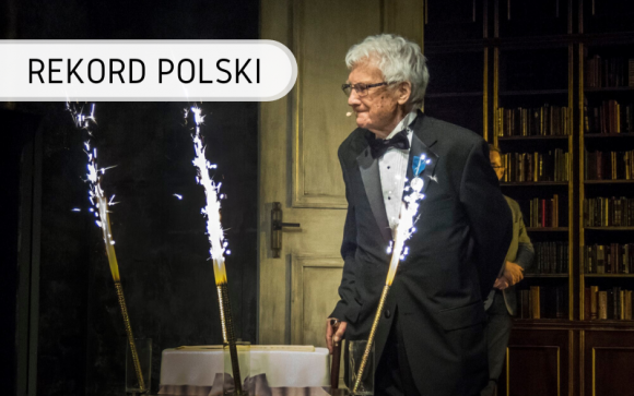 Witold Sadowy Przekroczył Setkę i ustanowił oficjalny Rekord Polski Teatr, LIFESTYLE - Witold Sadowy, podczas swoich uroczystych 100. urodzin, które odbyły się w Teatrze Ateneum w Warszawie, 7 stycznia 2020 roku pod hasłem "Przekraczam Setkę" ustanowił Rekord Polski na najstarszego autora napisanej i wydanej książki.