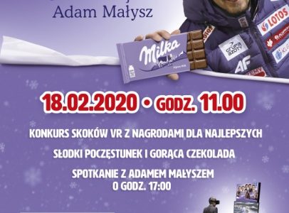 Adam Małysz na wydarzeniu w Tesco w ramach kampanii „Milka. Sercem z Naszymi"!
