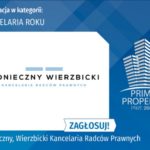 Kancelaria Konieczny Wierzbicki wśród TOP5 nominowanych Prime Property Prize