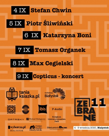 TaniaKsiazka.pl po raz kolejny wspiera Festiwal Zebrane Książka, LIFESTYLE - Pandemia zmieniła wszystko, także Festiwal Literacki Zebrane.