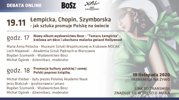 Łempicka, Chopin, Szymborska - jak sztuka promuję Polskę na świecie Książka, LIFESTYLE - Już dziś o godz 17:00 rozpocznie się konferencja on-line poświęcona promocji Polski poprzez sztukę i literaturę.